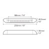 10INCH LED AWNING LIGHT AMBER LIGHTING