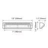 7.8INCH Heavy Duty LED Awning Light Cool White