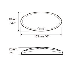 oval ceiling lights