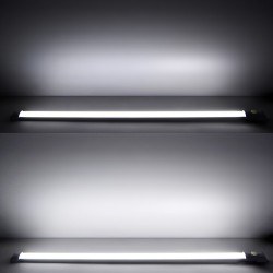 24" LED-Leistenleuchte mit Nachtleucht-Taster und zweistufiger Helligkeit