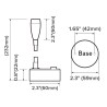 12V LED LONG FLEXIBLE BLACK READING LIGHT with USB type-A