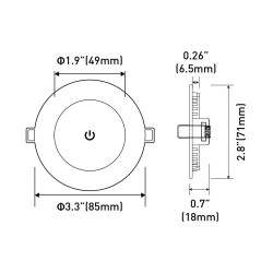LED Einbau-deckenleuchte