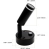 12V LED-dimmbare Leselampe mit USB, schwarz