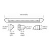 10INCH SLIMLINE LED AWNING LIGHT